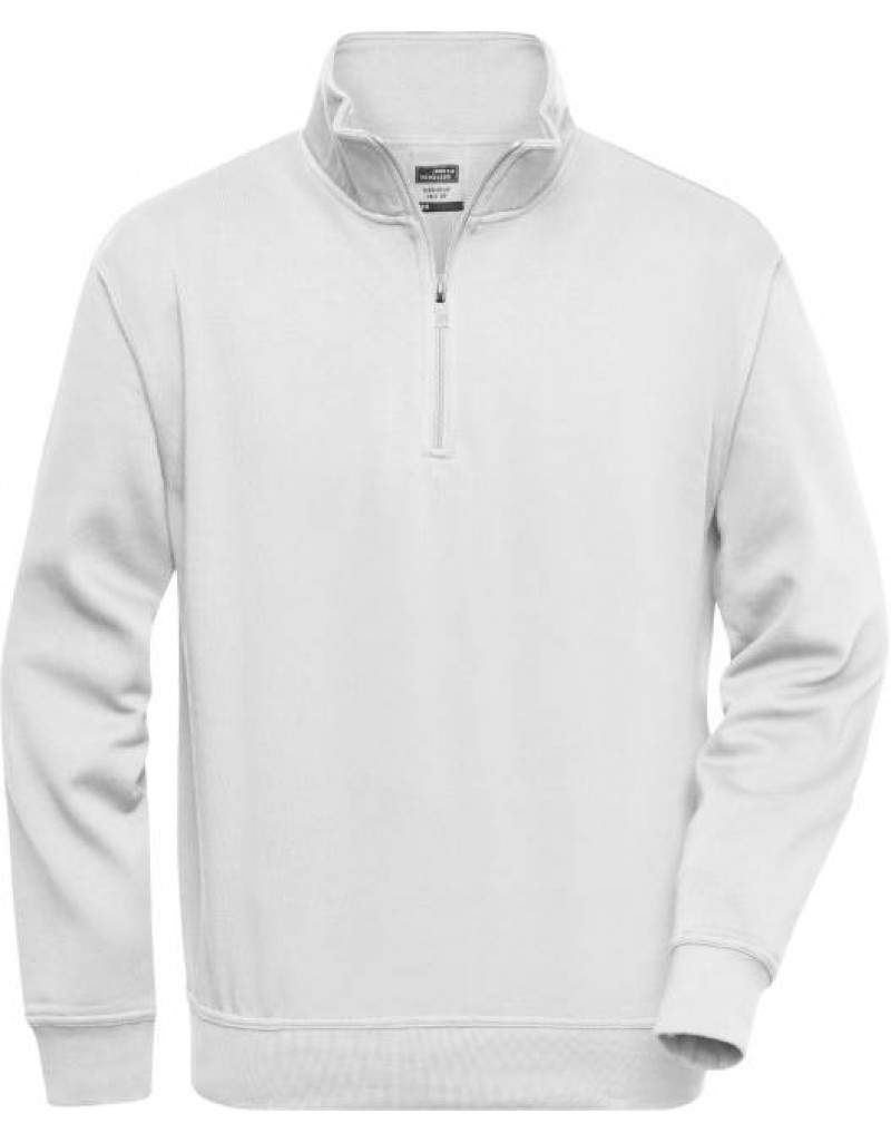 Hanorac de lucru cu guler înalt și fermoar scurt